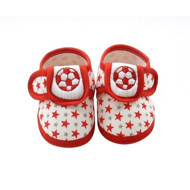 

Пинетки унисекс BabyFoot с мячом 13 р красные