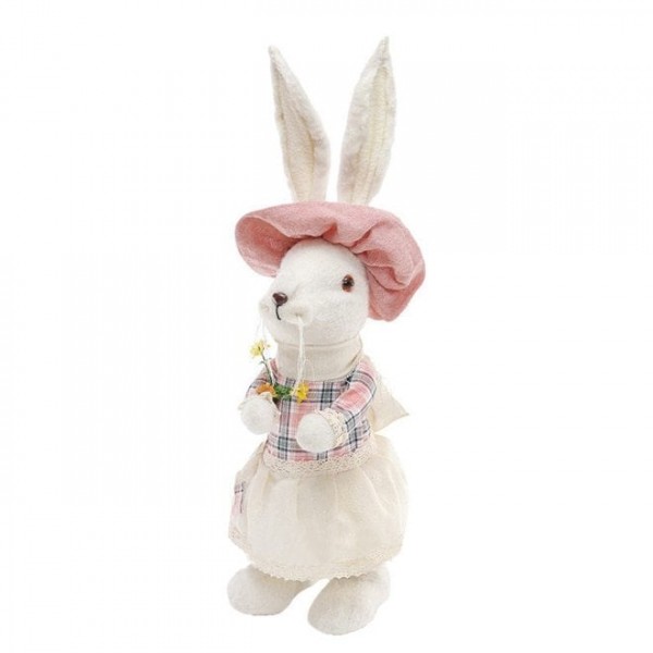 

Декоративная Пасхальная фигурка Flora Кролик девочка с цветами 42019, 50 см. (MR44851)