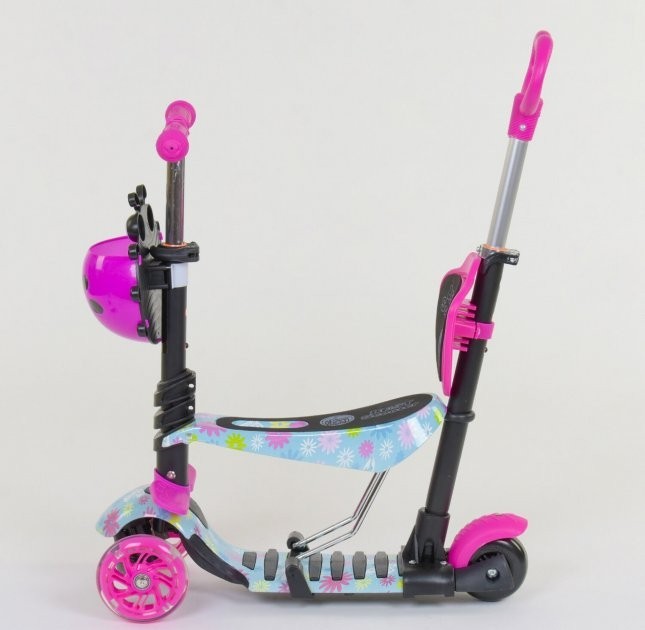 

Детский Самокат 5 в 1 Best Scooter 11210 , PU колеса, Подсветка колес, в коробке