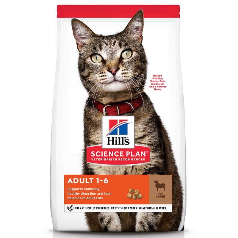 

Сухой корм для кошек с ягненком Hill"s Science Plan Adult Optimal Care 10кг