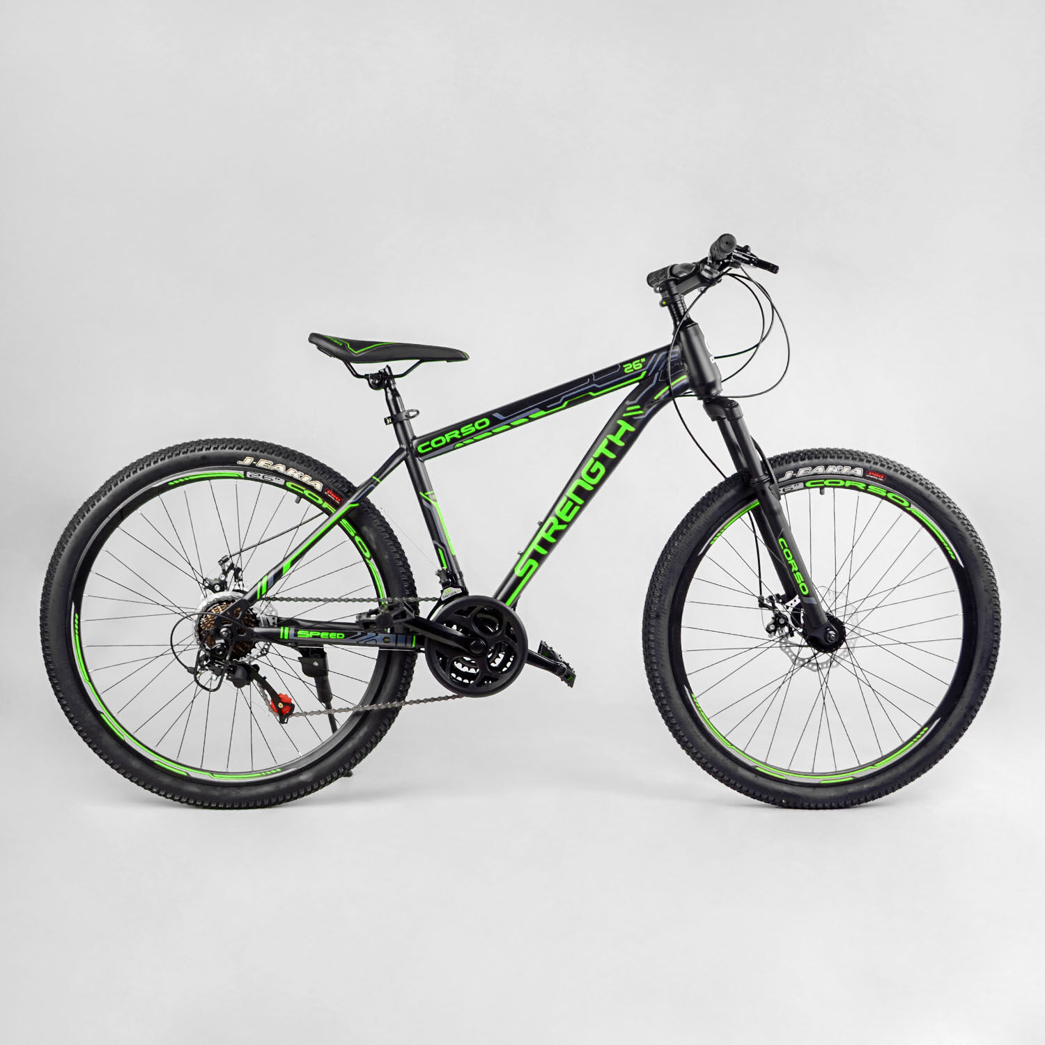 

Велосипед Corso 26" 15" Strength Black / Green (26123)