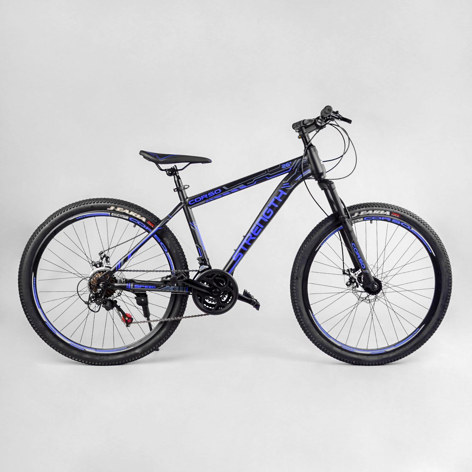 

Велосипед Corso 26" 15" Strength Black / Blue (24399)