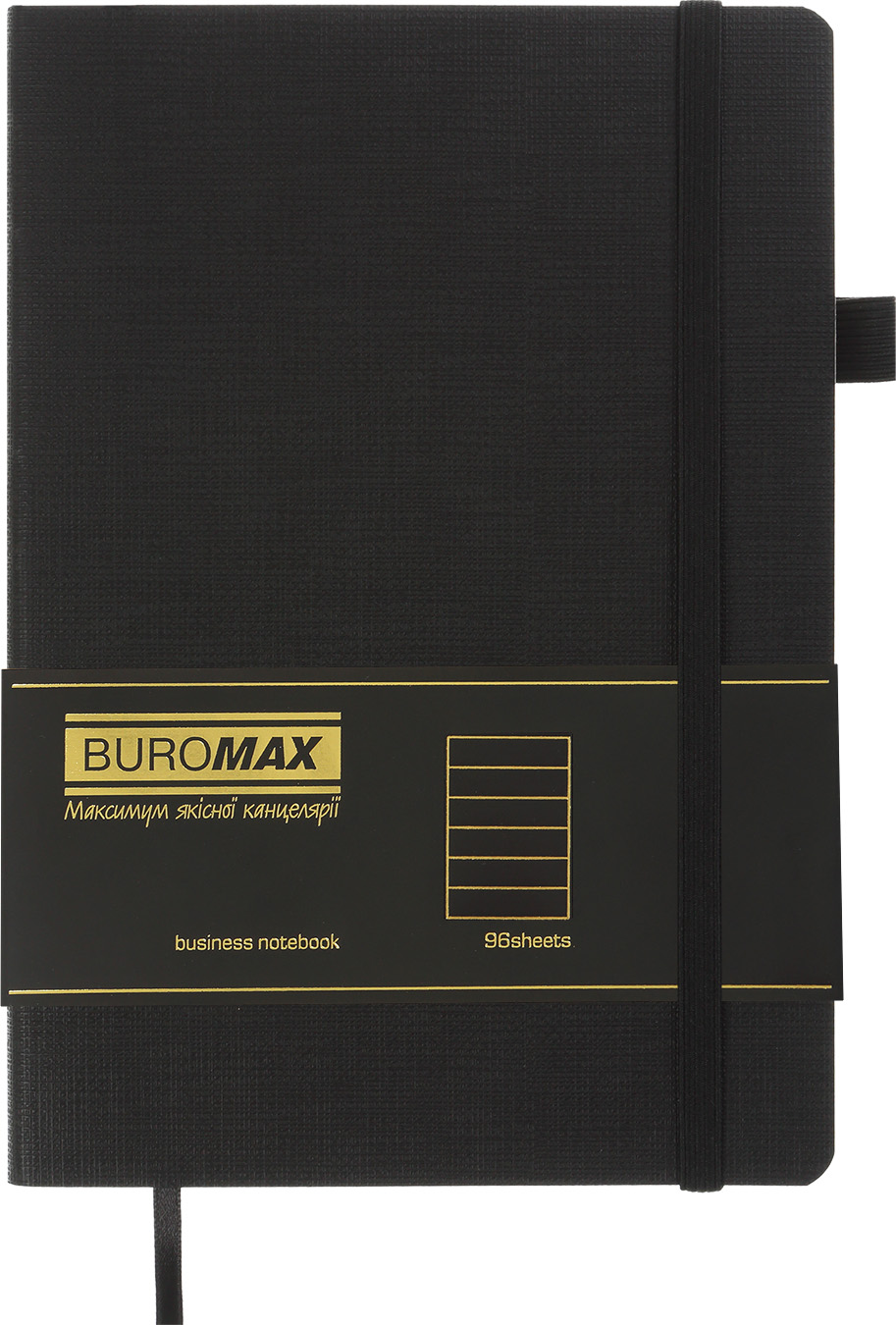 

Блокнот деловой Buromax Color Tunes A5 в линию 96 листов обложка из искусственной кожи Черный (BM.295200-01)