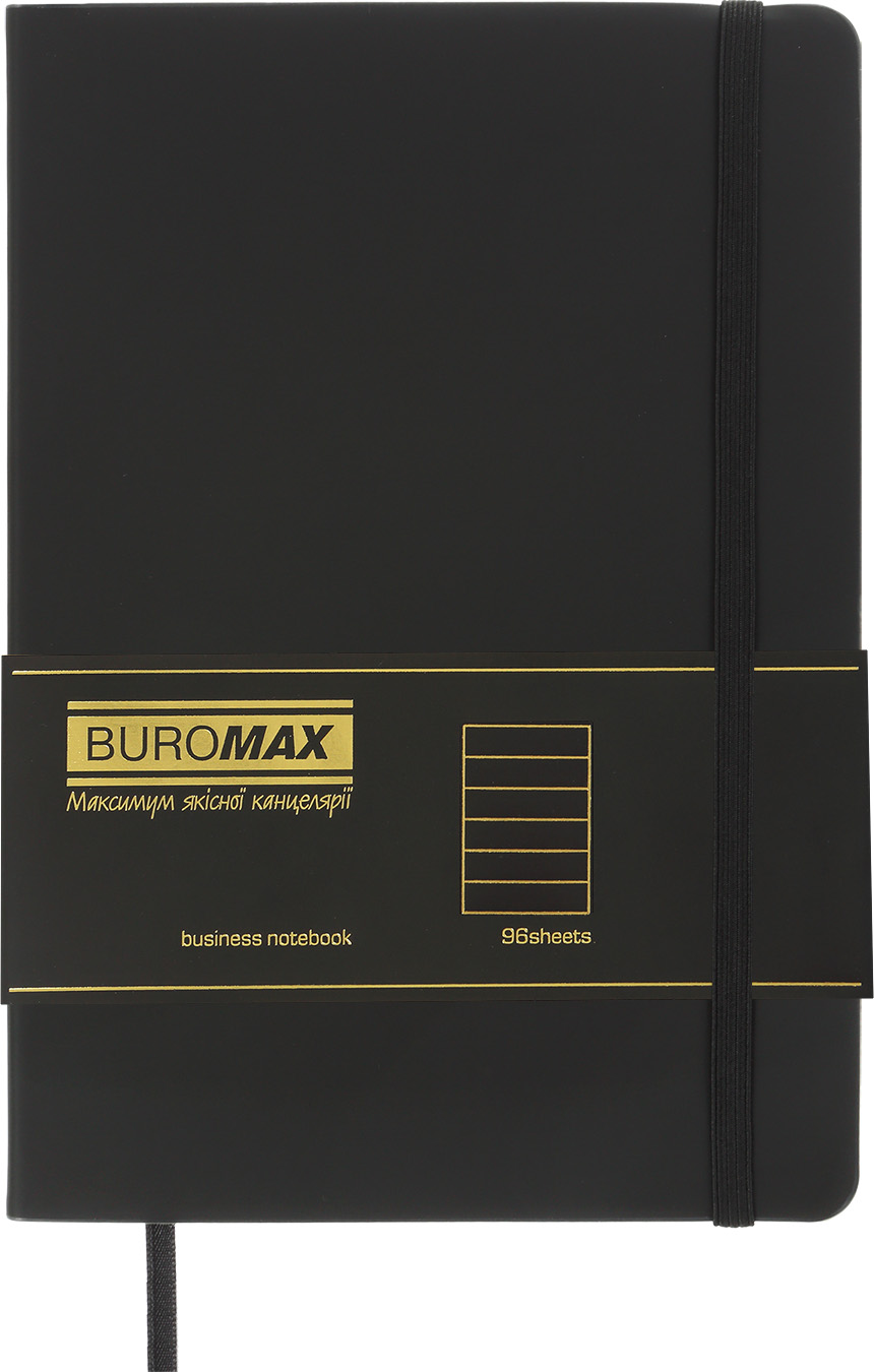 

Блокнот деловой Buromax Touch Me A5 в линию 96 листов обложка из искусственной кожи Синий (BM.295202-02)