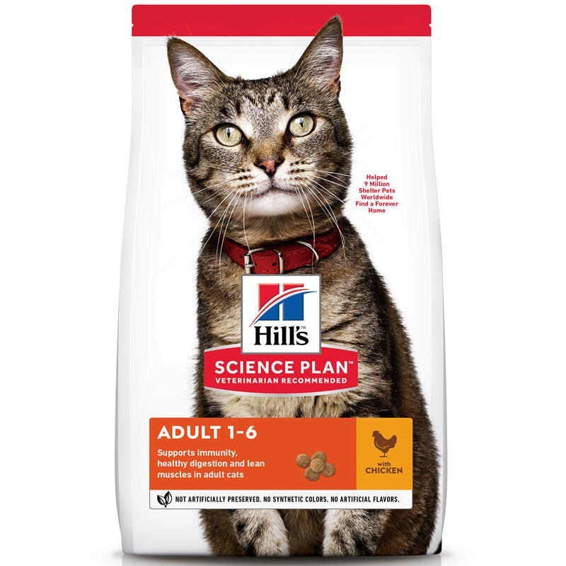 

Сухой корм для кошек с курицей Hill"s Science Plan Adult Optimal Care 1.5кг