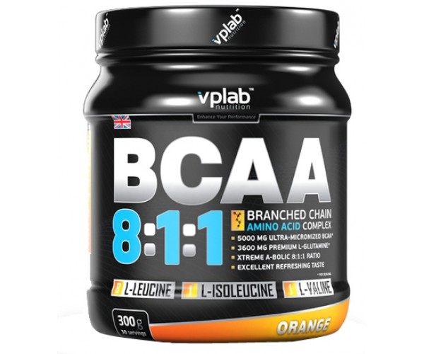 

Аминокислота VPLab Nutrition BCAA 8:1:1 300 грамм, Апельсин (280501)