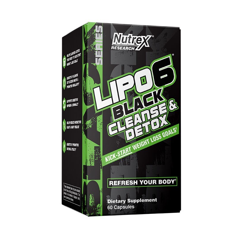 

Натуральные добавки Nutrex LIPO-6 CLEANSE & DETOX, 60 Caps