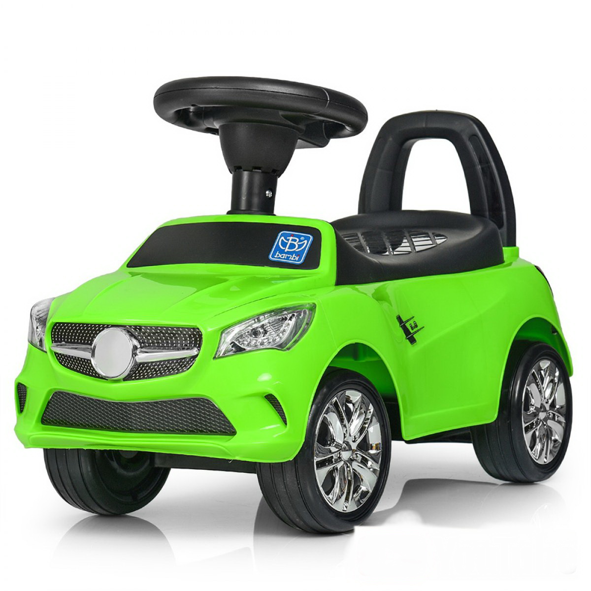 

Толокар-каталка Mercedes на колесах с резиновым покрытием, Bambi M 3147C-5 зеленый