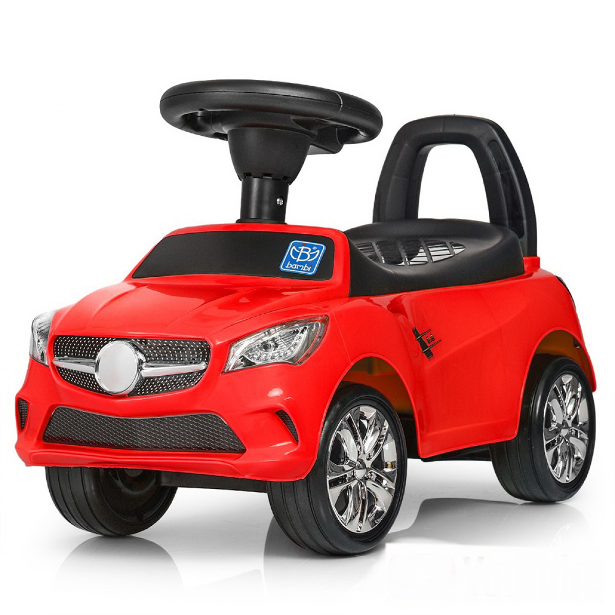 

Толокар-каталка Mercedes на колесах с резиновым покрытием, Bambi M 3147C-3 красный