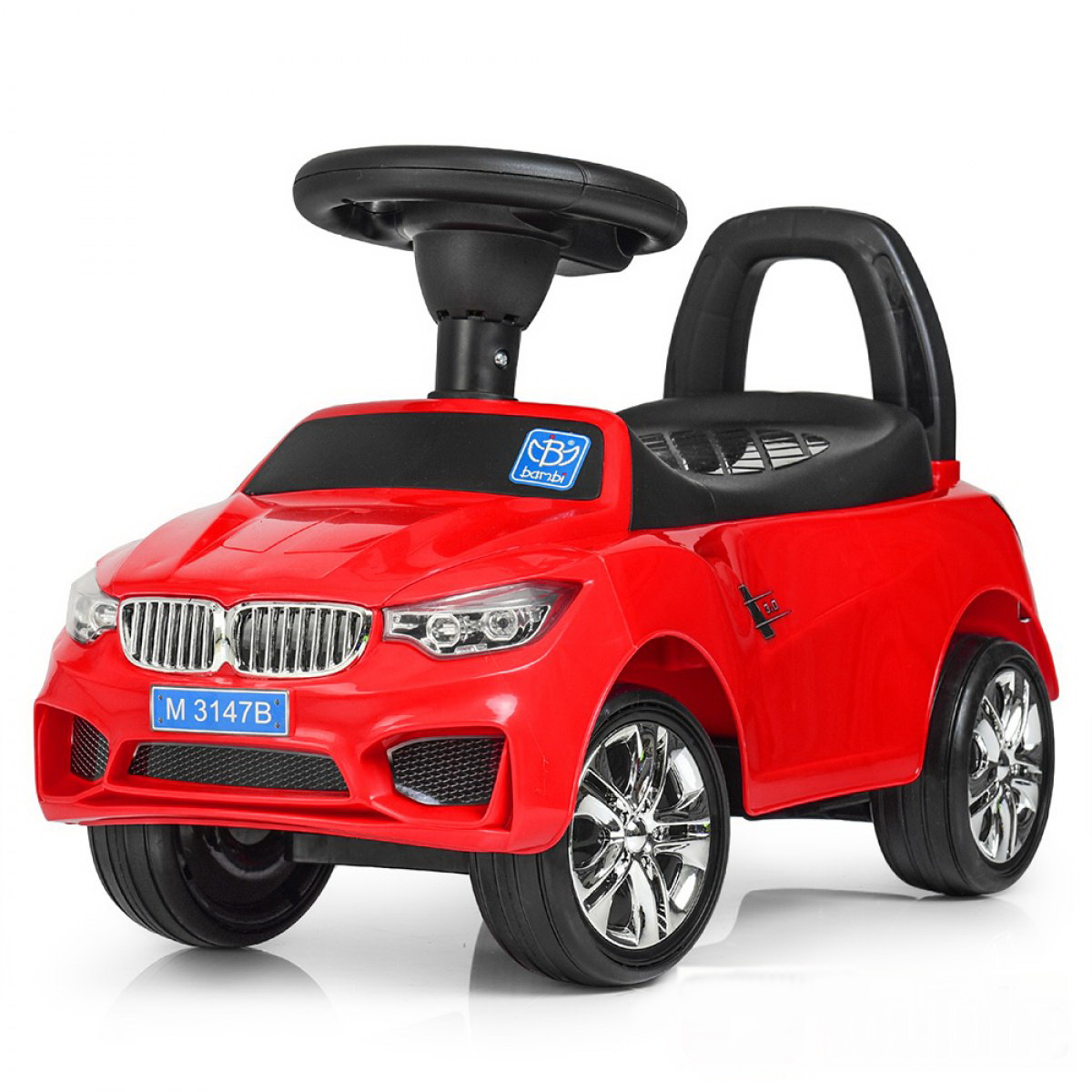 

Толокар-каталка BMW на колесах с резиновым покрытием, Bambi M 3147B-3 красная