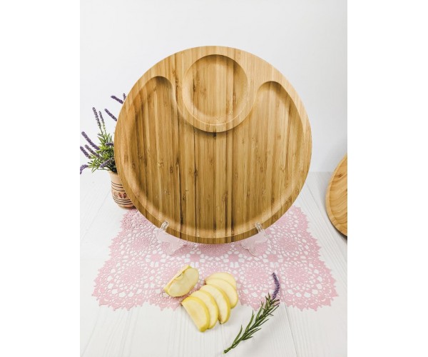 

Блюдо бамбуковое круглое Wilmax Bamboo 35,5 см-2 секции WL-771045/А