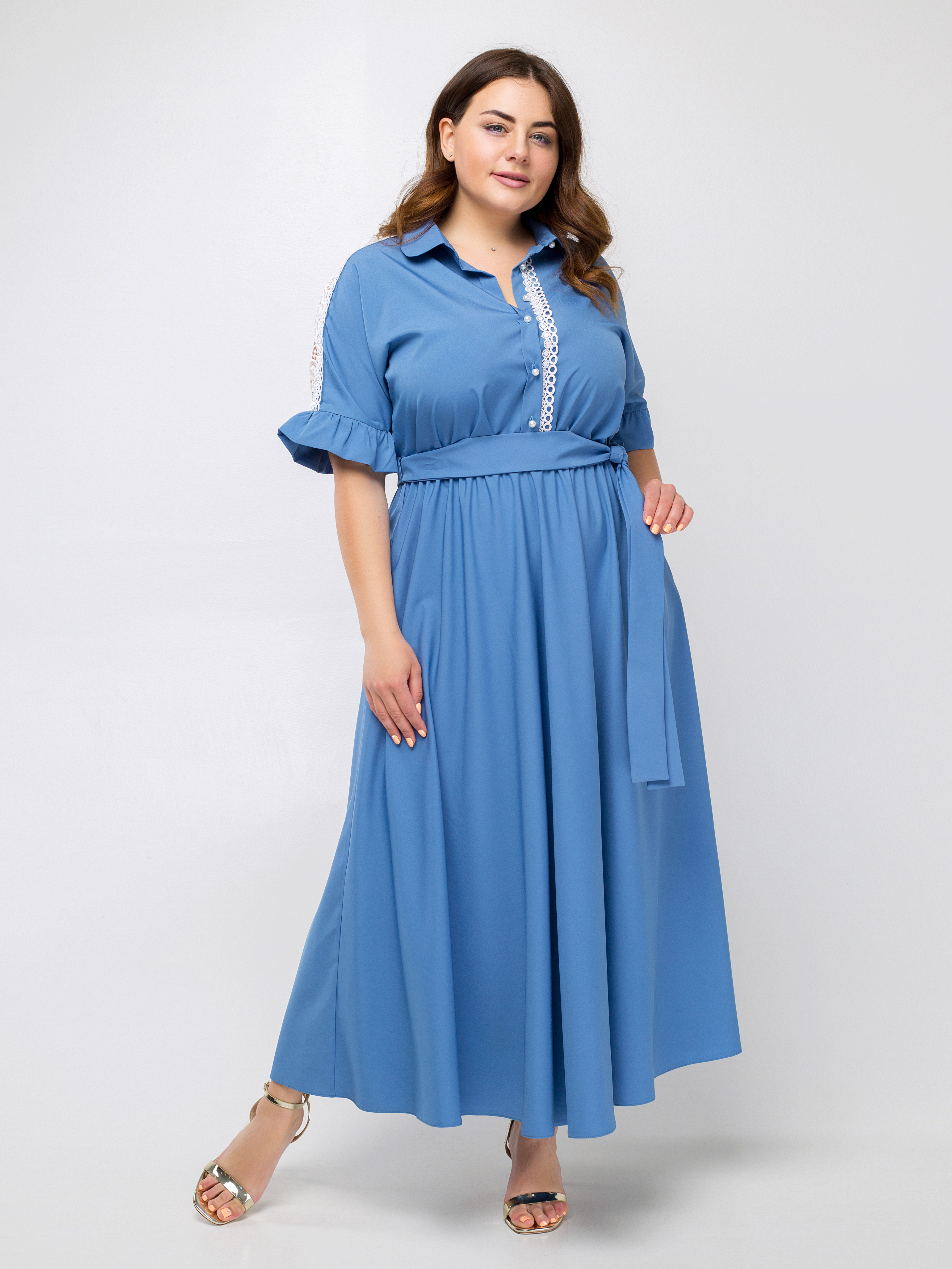 

Платье "Луиза" (голубой) 54 (XXXL)