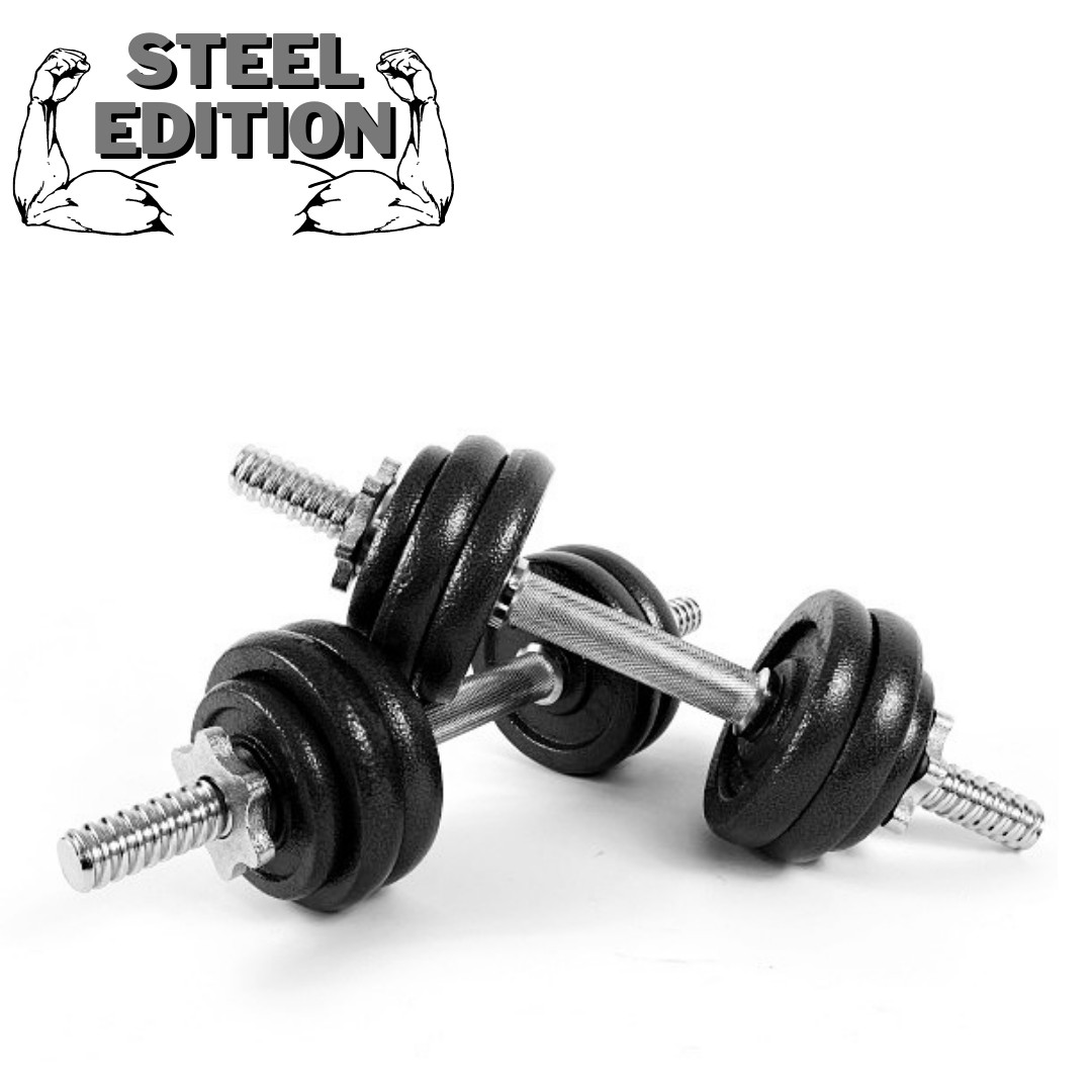 

Гантели Infinito 2х7,5 кг Steel Edition (Металл)