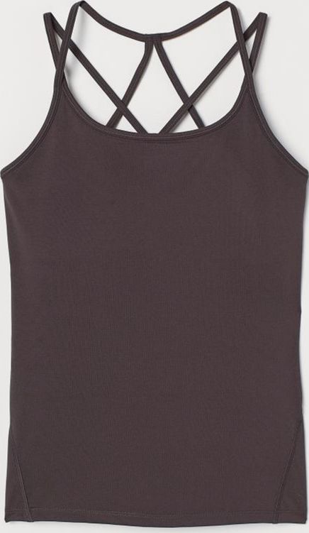 

Спортивный топ H&M 0759909 S Темно-серый