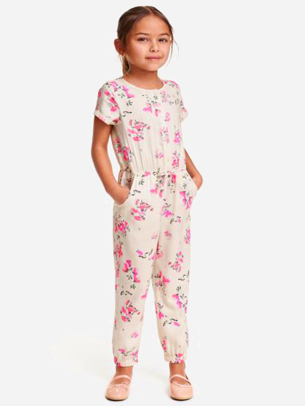 

Комбинезон H&M HOM91644 104 см Молочный/Комбинированный