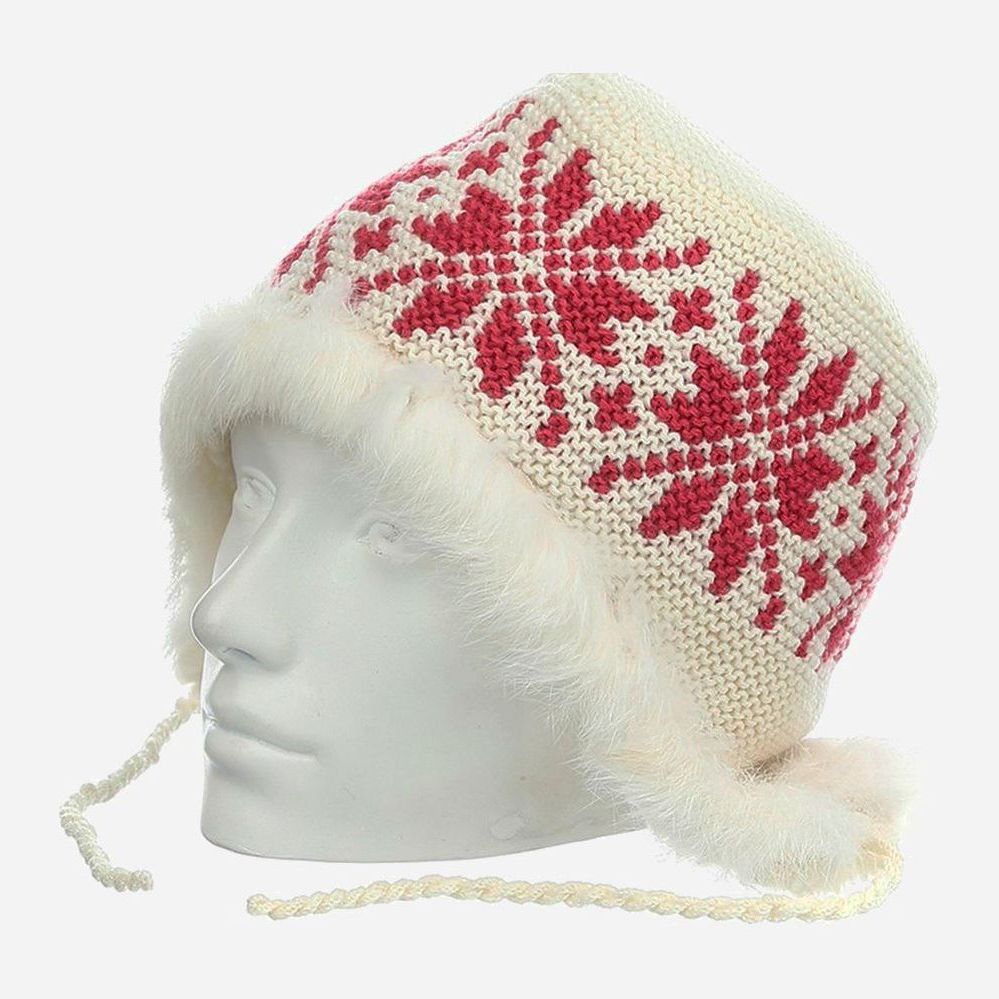 

Зимняя шапка-ушанка TuTu LID51629 54 см Молочный/Комбинированный