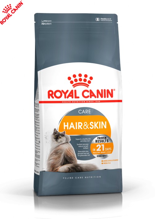 

Cухой корм Royal Canin Hair and Skin Care – для взрослых кошек с проблемной кожей и шерстью 4 кг (2526004)