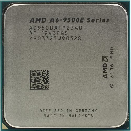 

Процессор AMD A6 9500E 3.5GHz/1M (AD9500AHM23AB) sAM4, tray