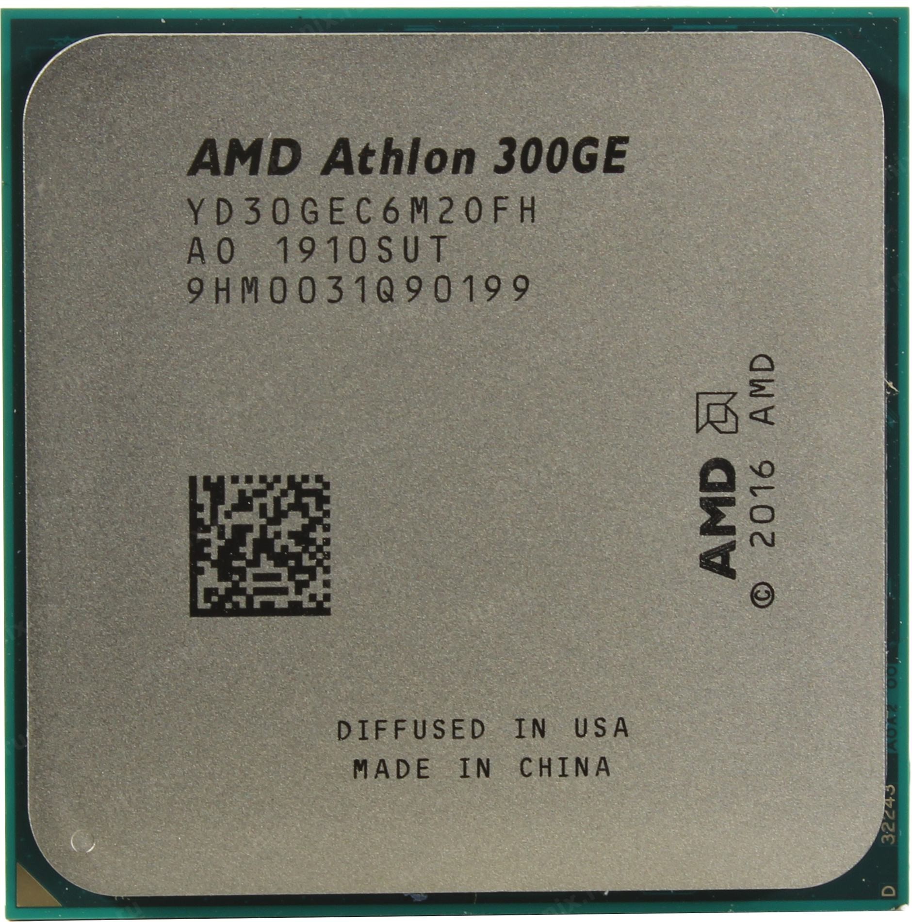 

Процессор AMD Athlon 300GE 3.4GHz/4M (YD30GEC6M2OFH) sAM4, tray
