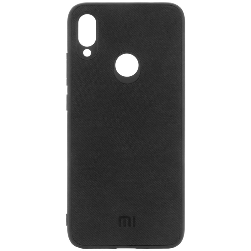 

TPU чехол Epik Textile Logo для Xiaomi Redmi Note 7/Note 7 Pro/Note 7s Черный