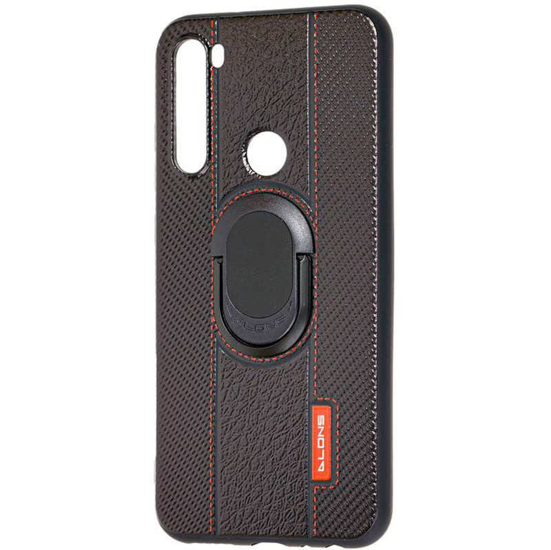 

TPU+PC чехол Dlons NY с держателем-подставкой для Xiaomi Redmi Note 8 Черный