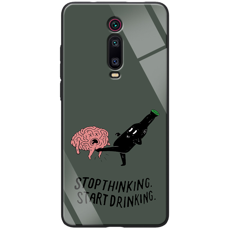 

TPU+Glass чехол Epik ForFun для Xiaomi Redmi K20/K20 Pro/Mi9T/Mi9T Pro Stopthinking