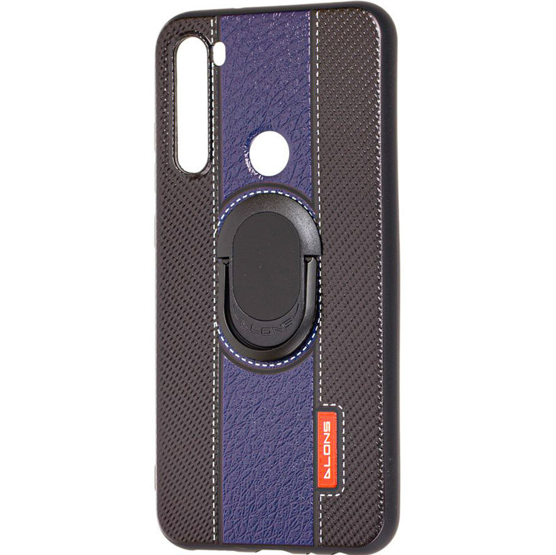 

TPU+PC чехол Dlons NY с держателем-подставкой для Xiaomi Redmi Note 8 Синий