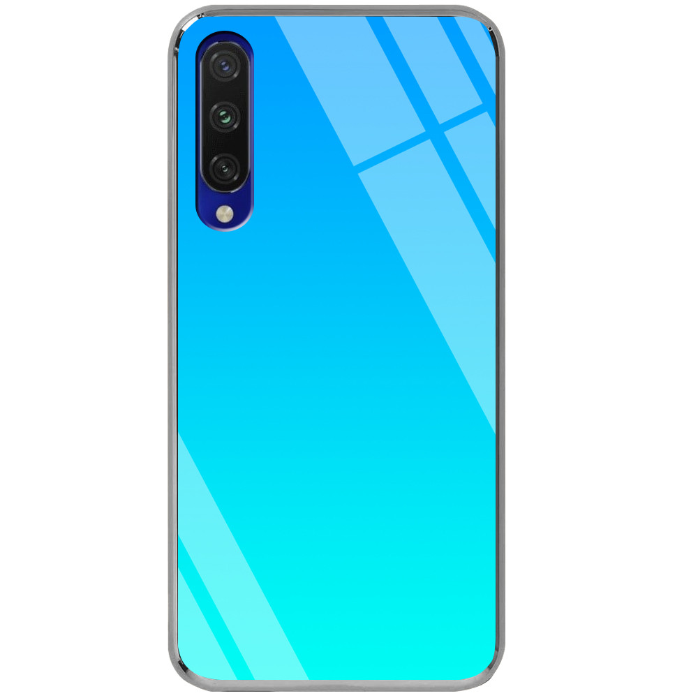 

TPU+Glass чехол Epik Gradient Rainbow с лого для Xiaomi Mi A3 (CC9e) Синий