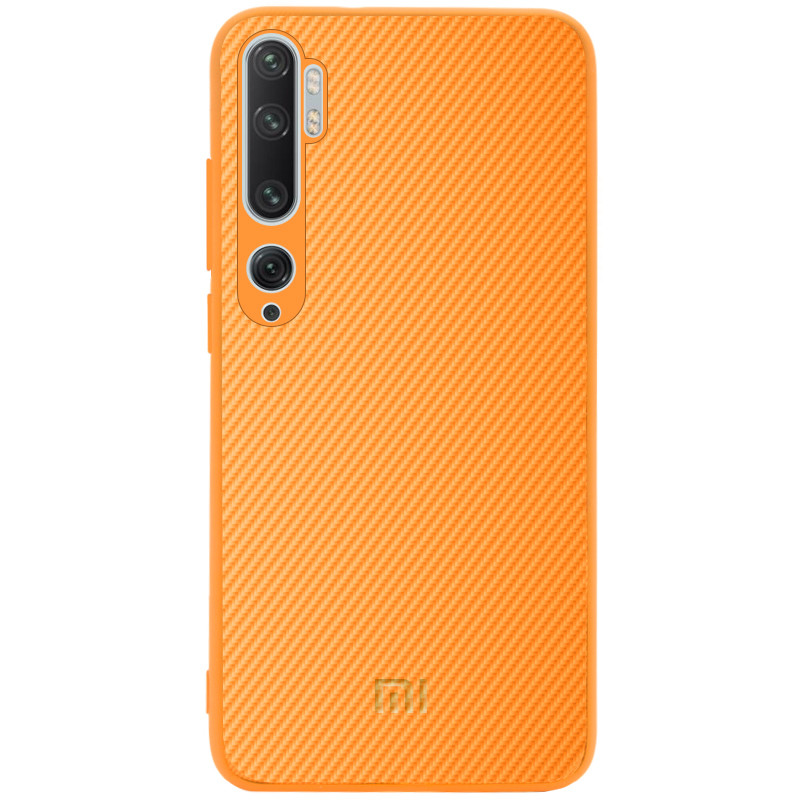

TPU чехол Epik Fiber Logo для Mi Note 10/Note 10 Pro/Mi CC9 Pro Оранжевый