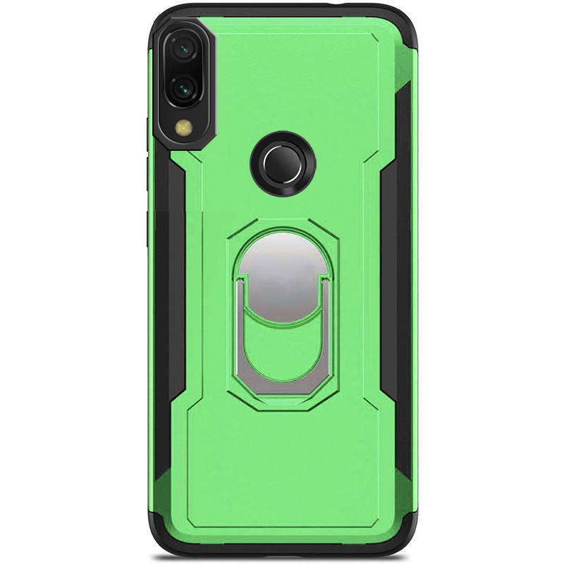 

Ударопрочный чехол Epik SG Ring Color магнитный держатель для Xiaomi Redmi Note 7/Note 7 Pro/Note 7s Салатовый