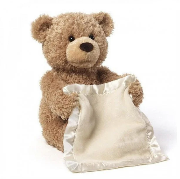 

Интерактивная мягкая игрушка говорящий Мишка Пикабу A-toys Peekaboo Bear Brown