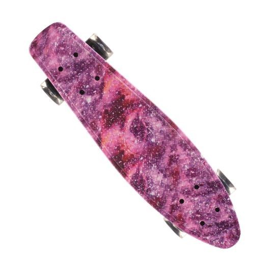

Пенни борд (Penny Board) 24, Колёса PU светящиеся (Розовый космос)