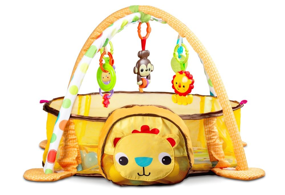 

Интерактивный развивающий коврик EcoToys Львенок для детей Желтый
