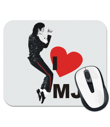 

Коврик для мыши I Love Michael Jackson