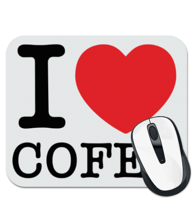 

Коврик для мыши I love coffee