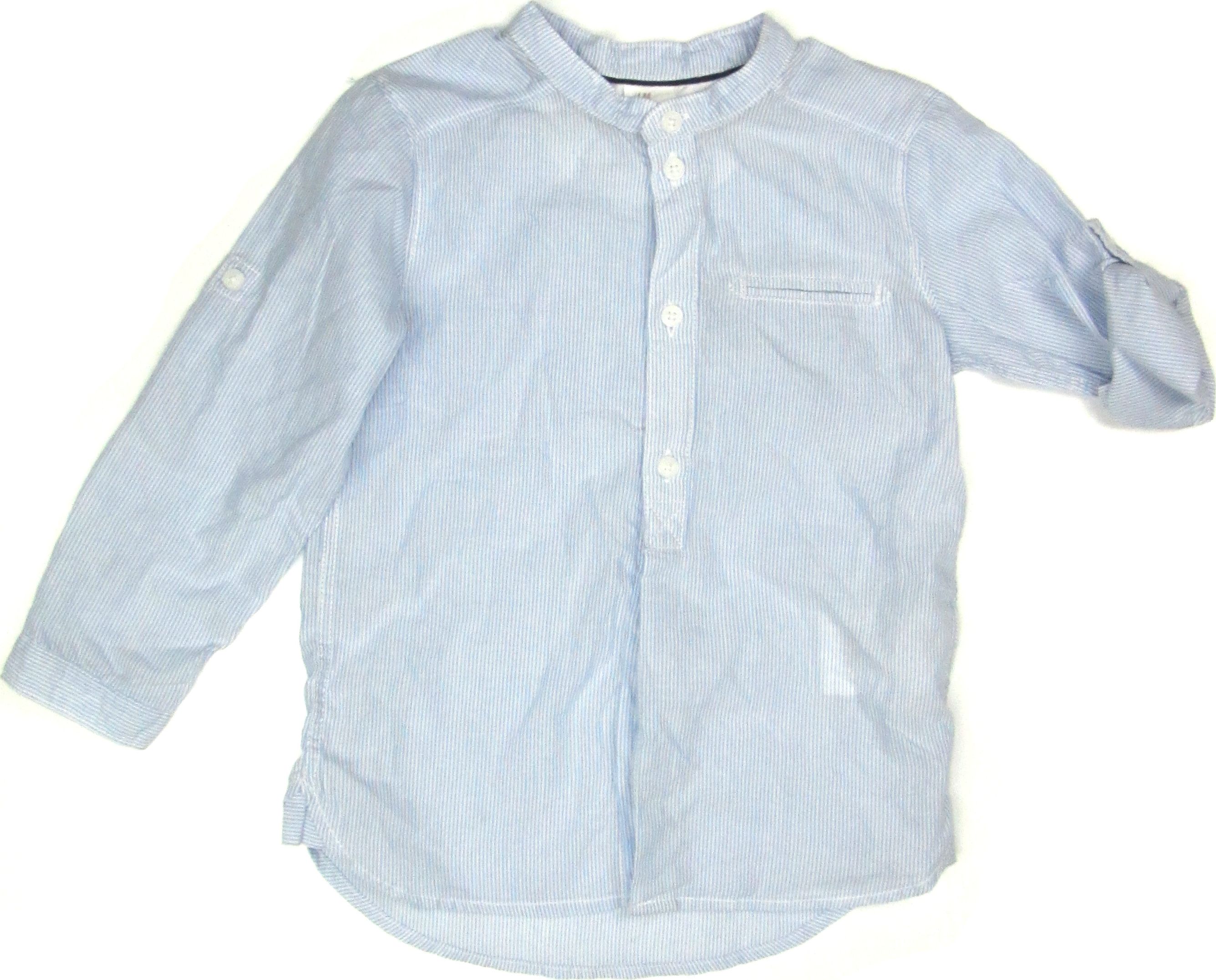 

Рубашка H&M 9Z4857665 86 см Голубая в полоску (hm00511312563)