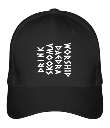 

Бейсболка (кепка) Drink skooma worship Daedra Черный