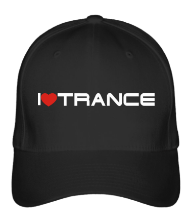 

Бейсболка (кепка) I love trance Черный