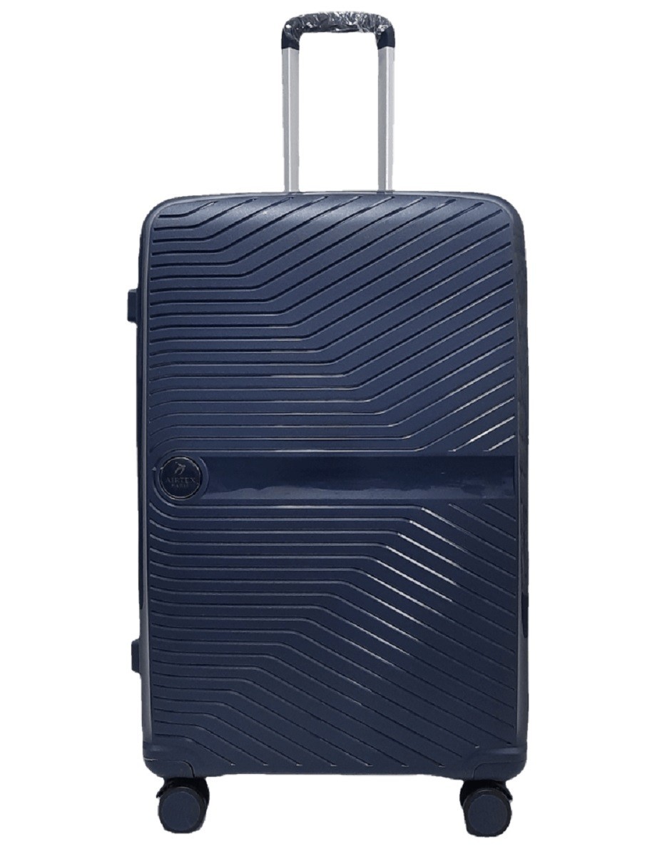 

Чемодан пластиковый AIRTEX 280 большой темно-синий Ap00052