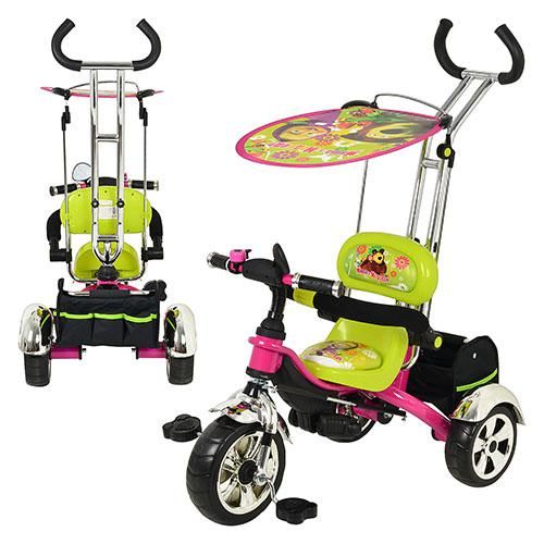 

Велосипед трехколесный TURBO TRIKE М 5340 EVA Маша и медведь с ручкой