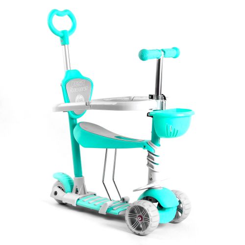 

Самокат 5в1 Best Scooter, с защитным бампером, PU колеса 120х50мм со светом, в коробке