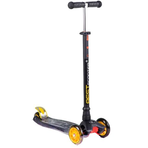 

САМОКАТ BEST SCOOTER ЧЕРНЫЙ (ЖЕЛТЫЕ КОЛЕСА)
