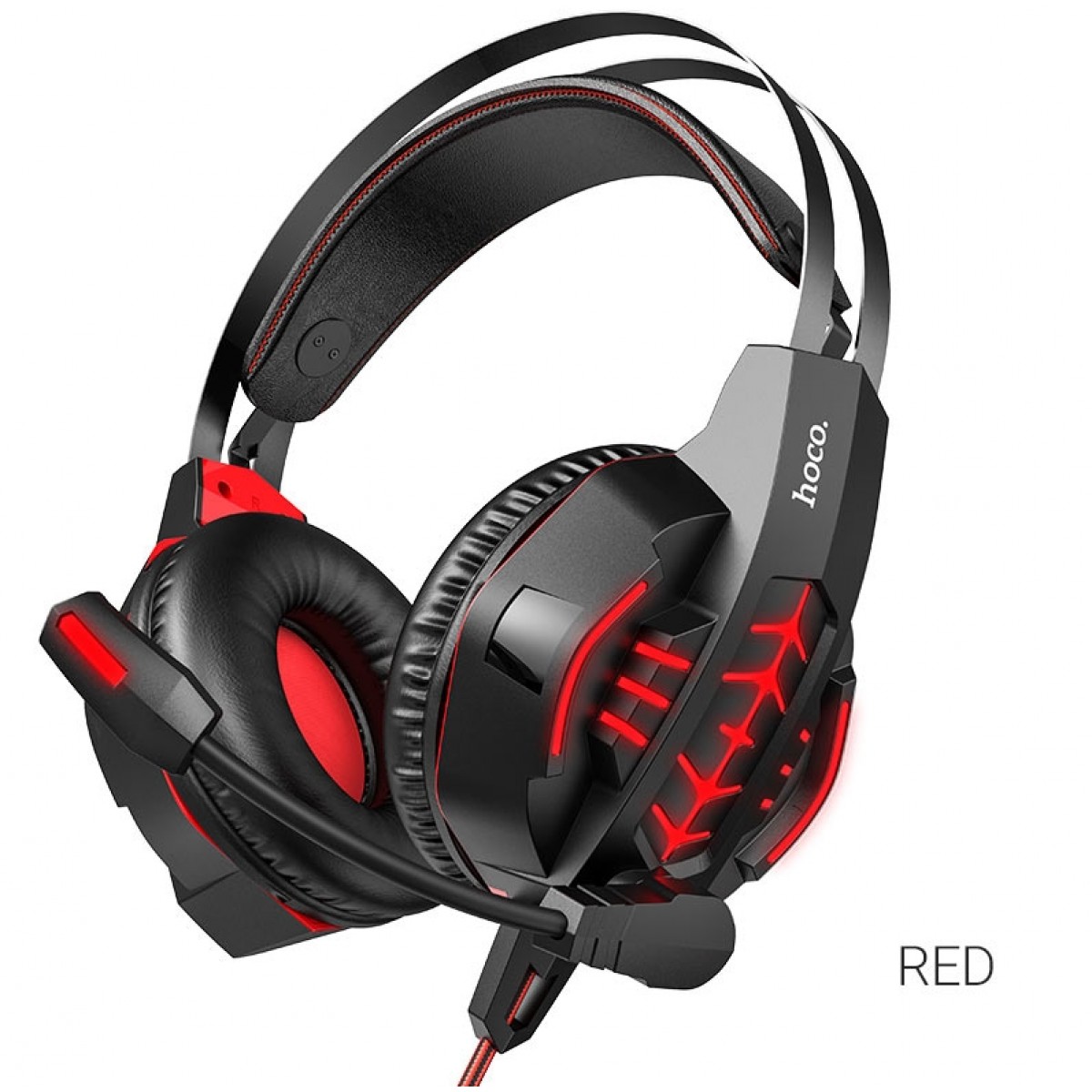 

Наушники игровые HOCO W102 Cool tour red