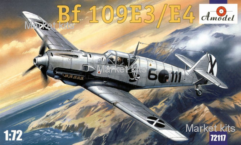 

Истребитель Messerschmitt Bf-109 E3/E4 1:72 AMODEL (AMO72117)