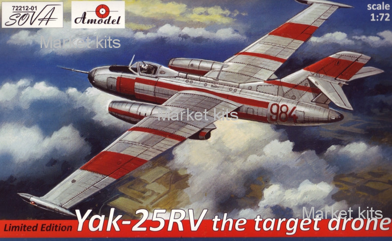 

Сборная стендовая модель самолета Яковлев Як-25РВ 1:72 AMODEL (AMO72212-01)