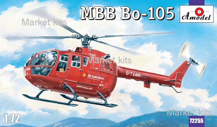 

Вертолет Bo-105 1:72 AMODEL (AMO72255)