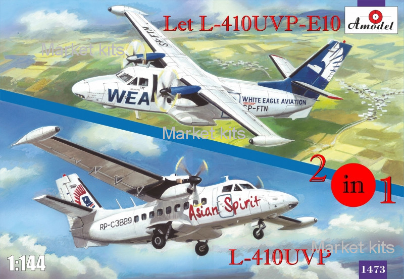

Самолеты Let L-410UVP-E10 и L-410UVP (2 модели в комплекте) 1:144 AMODEL (AMO1473)