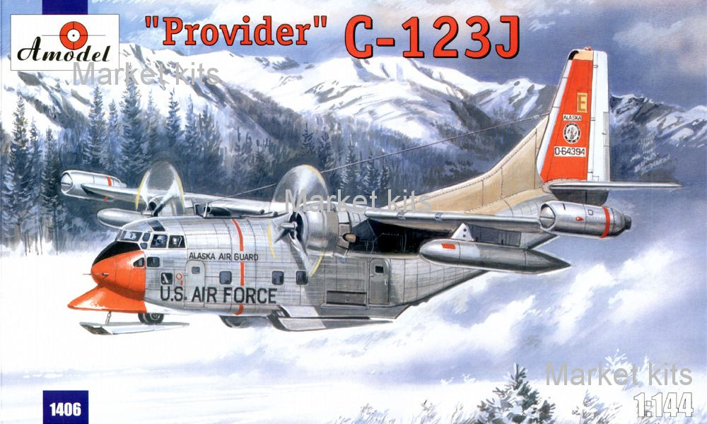

C-123J «Provider» Транспортный самолёт ВВС США. 1:144 AMODEL (AMO1406)