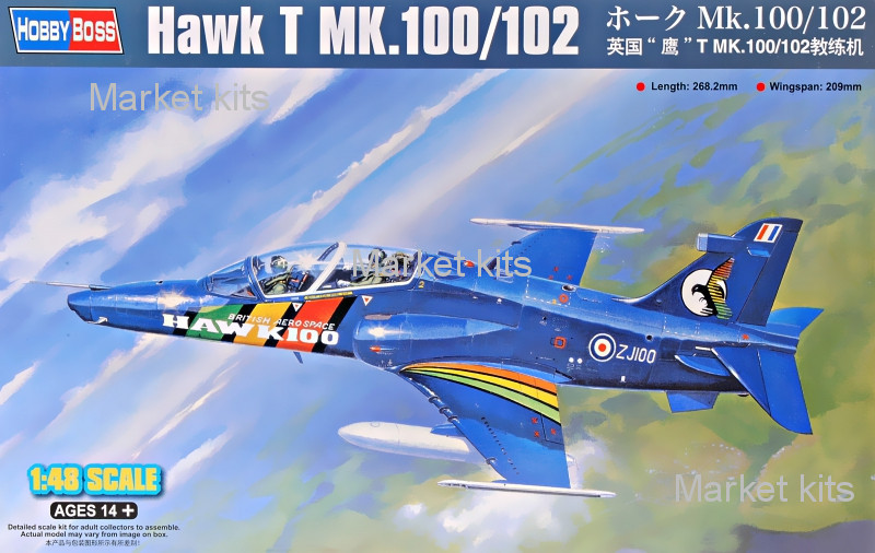 

Учебно-тренировочный самолет Hawk T MK.100/102 1:48 Hobby Boss (HB81735)