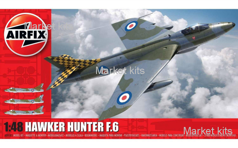 

Британский истребитель-бомбардировщик Hawker Hunter F6 1:48 Airfix (AIR09185)